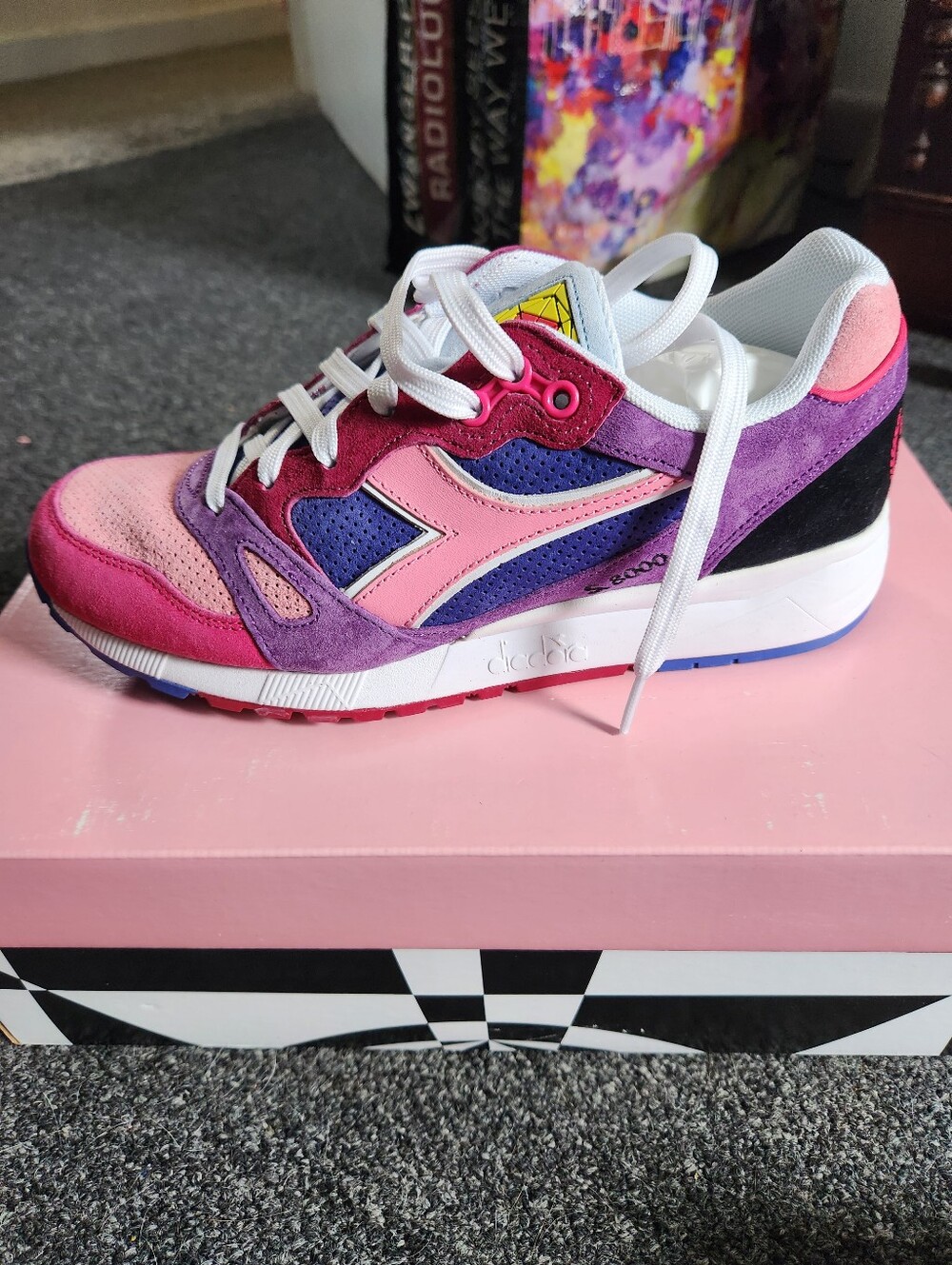 Diadora x Extra Butter S8000 Suspiria Sneakers in Violet Magic - Picture 5 of 9